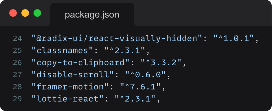 Code snippet